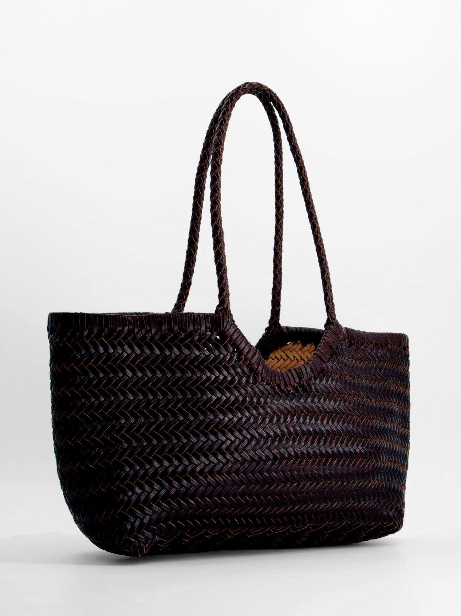 Bolso shopper de piel trenzada - Romi