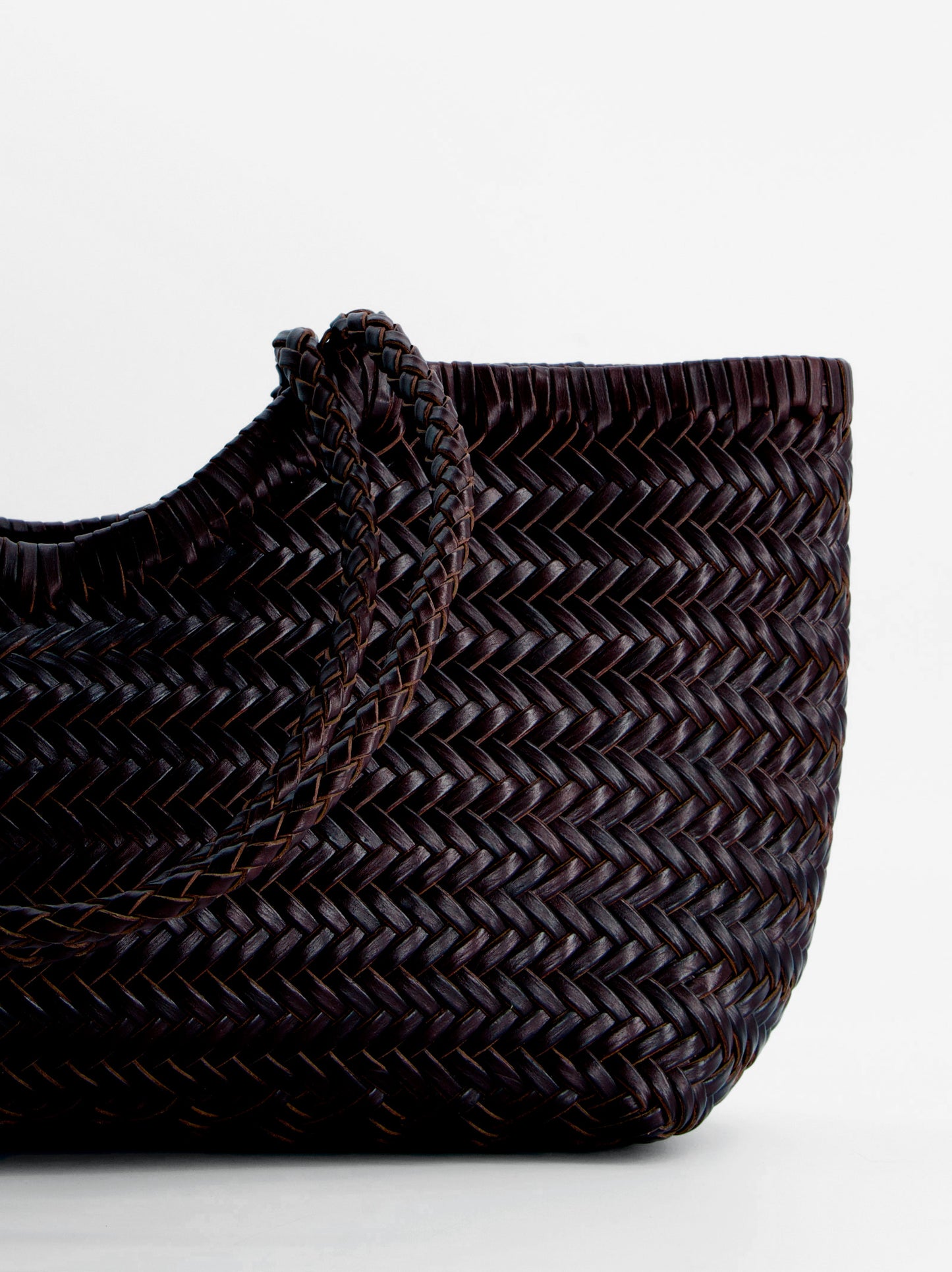 Braided leather shopper bag - Romi Ulanka