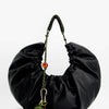 Bolso negro fruncido efecto piel - Bolor