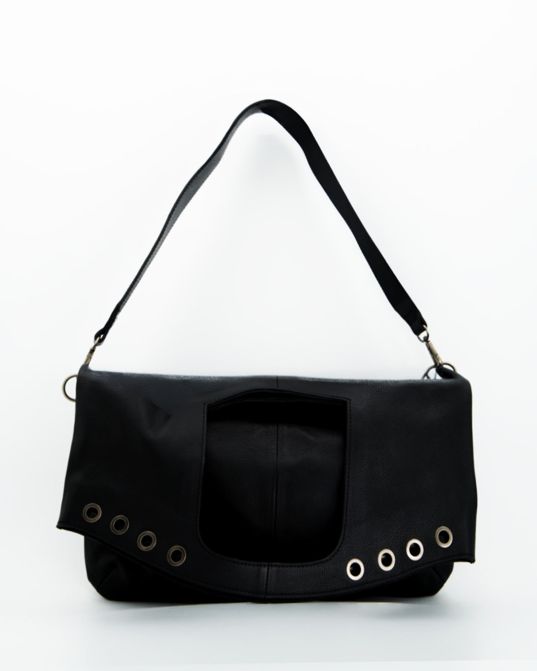 Black leather bag - Mom Joe