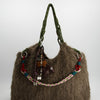 Bolso tote de pelo con charms - Fuzzy