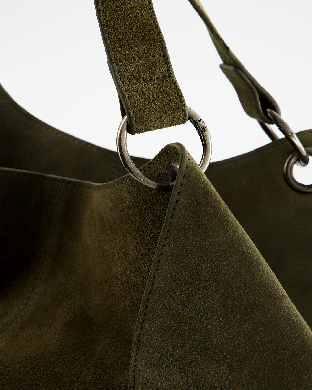 Bolso de ante verde oliva - Little Steve