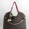 Bolso tote de pelo con charms - Fuzzy
