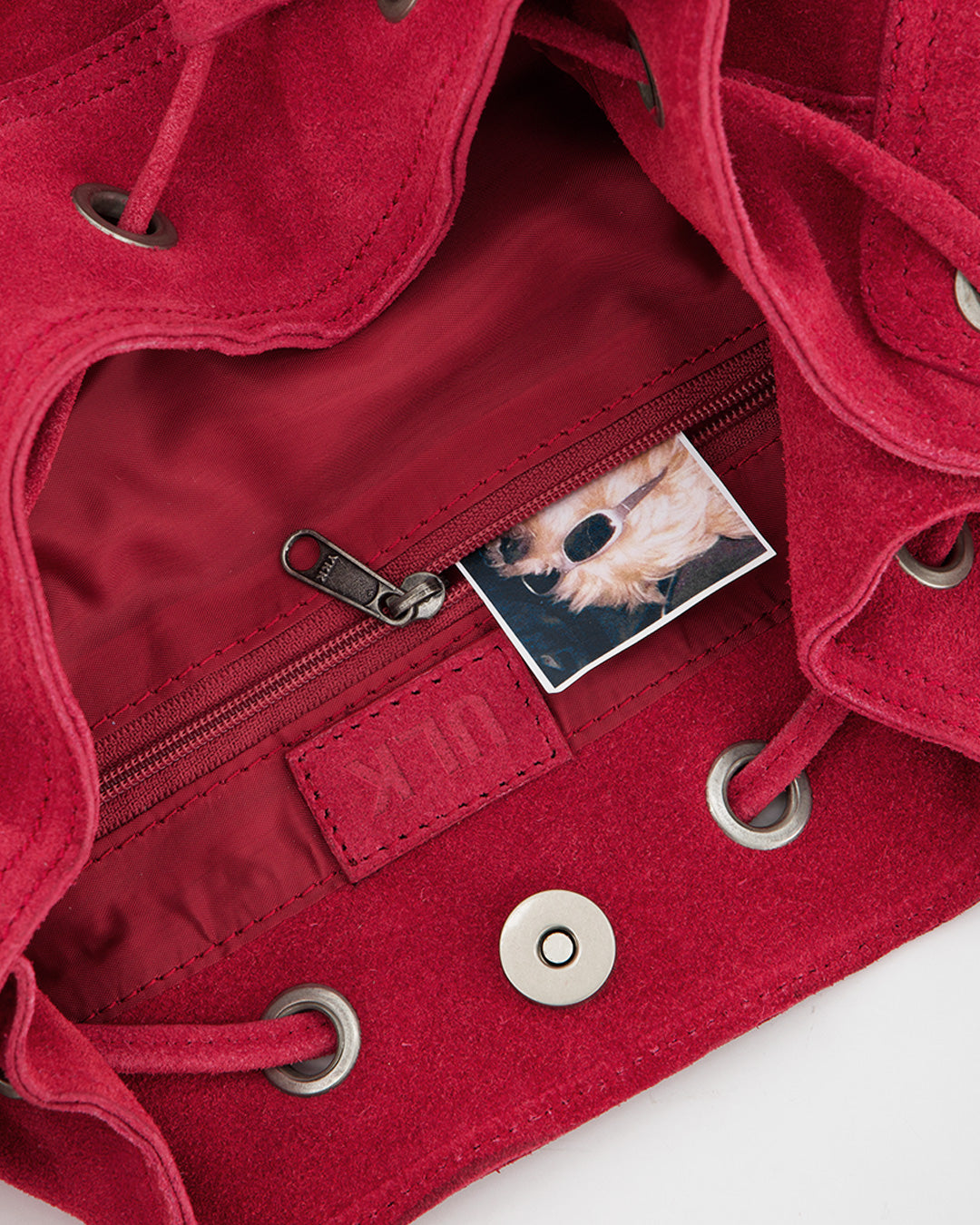 Bolso de ante rosa - Pomelie