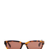 Gafas de sol carey rectangulares con lente rosado - Saint