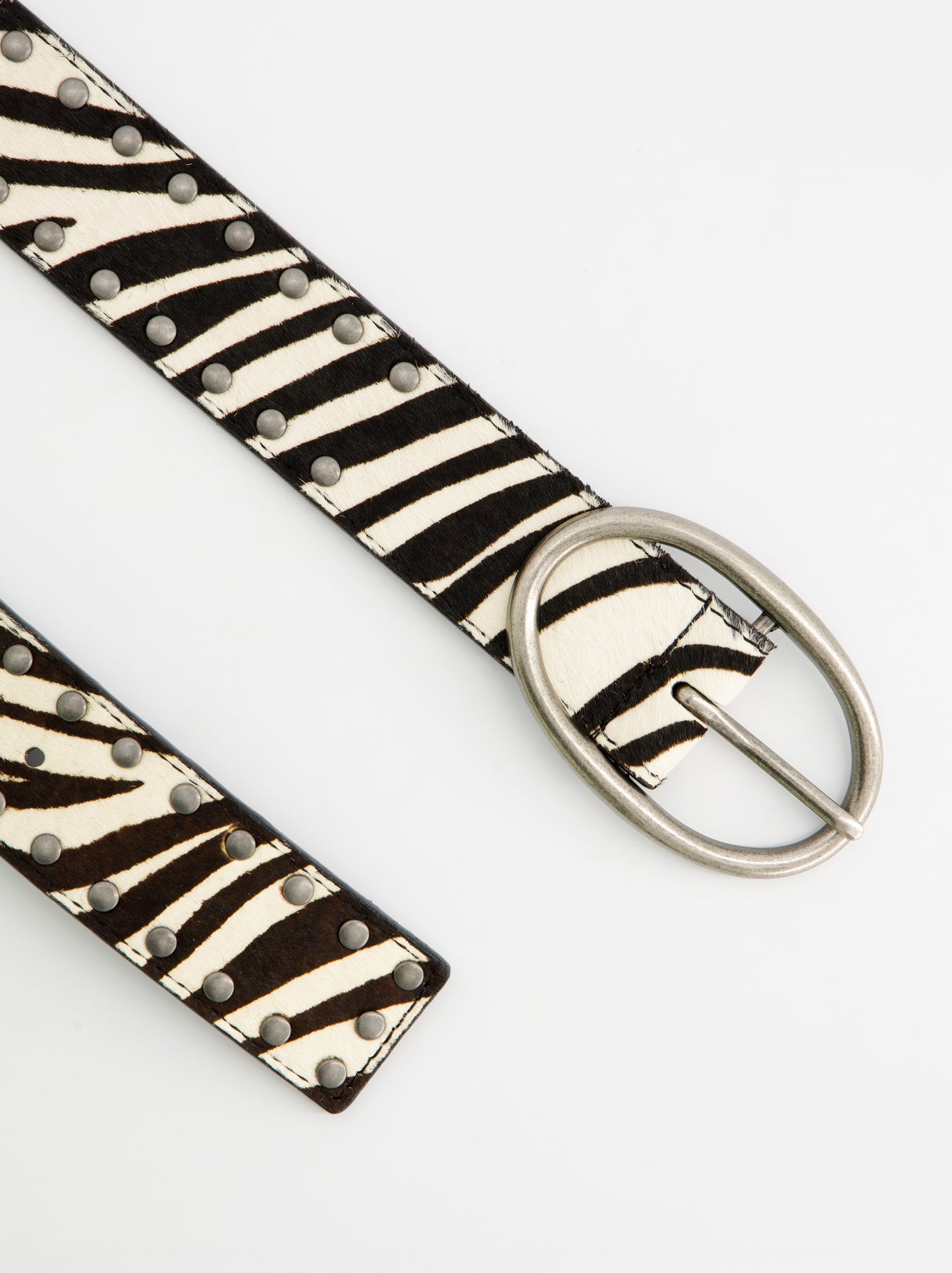 Cinturón animal print de piel - Brenda