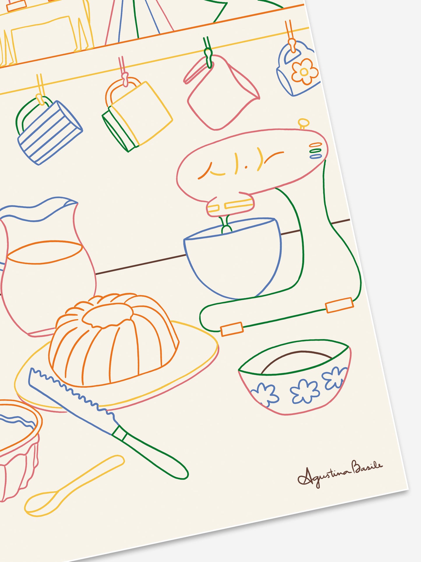 Póster Baking - Agustina Basile x ULK Workshop