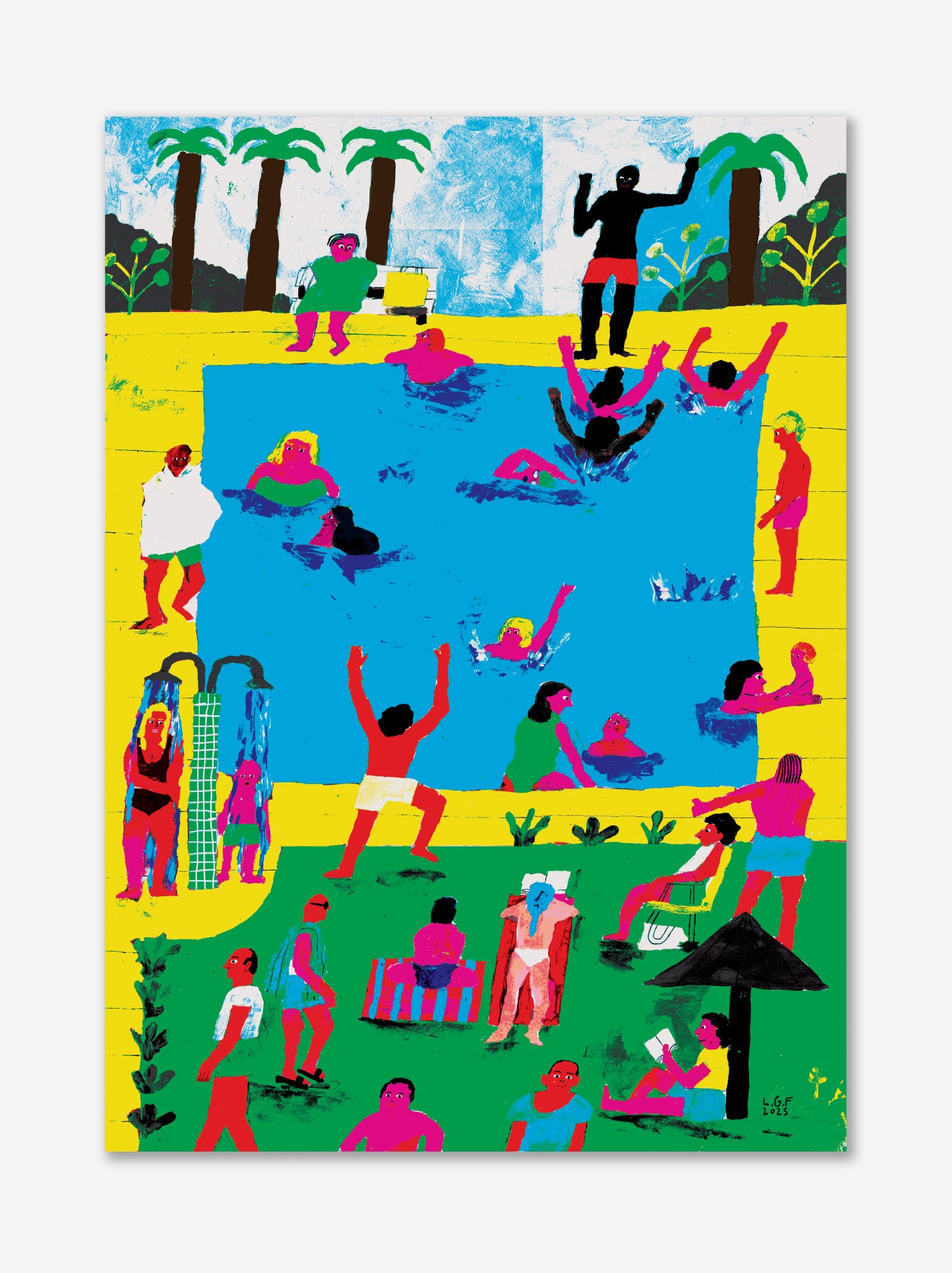 Swimming Pool Poster - Luis Galbis x ULK Workshop