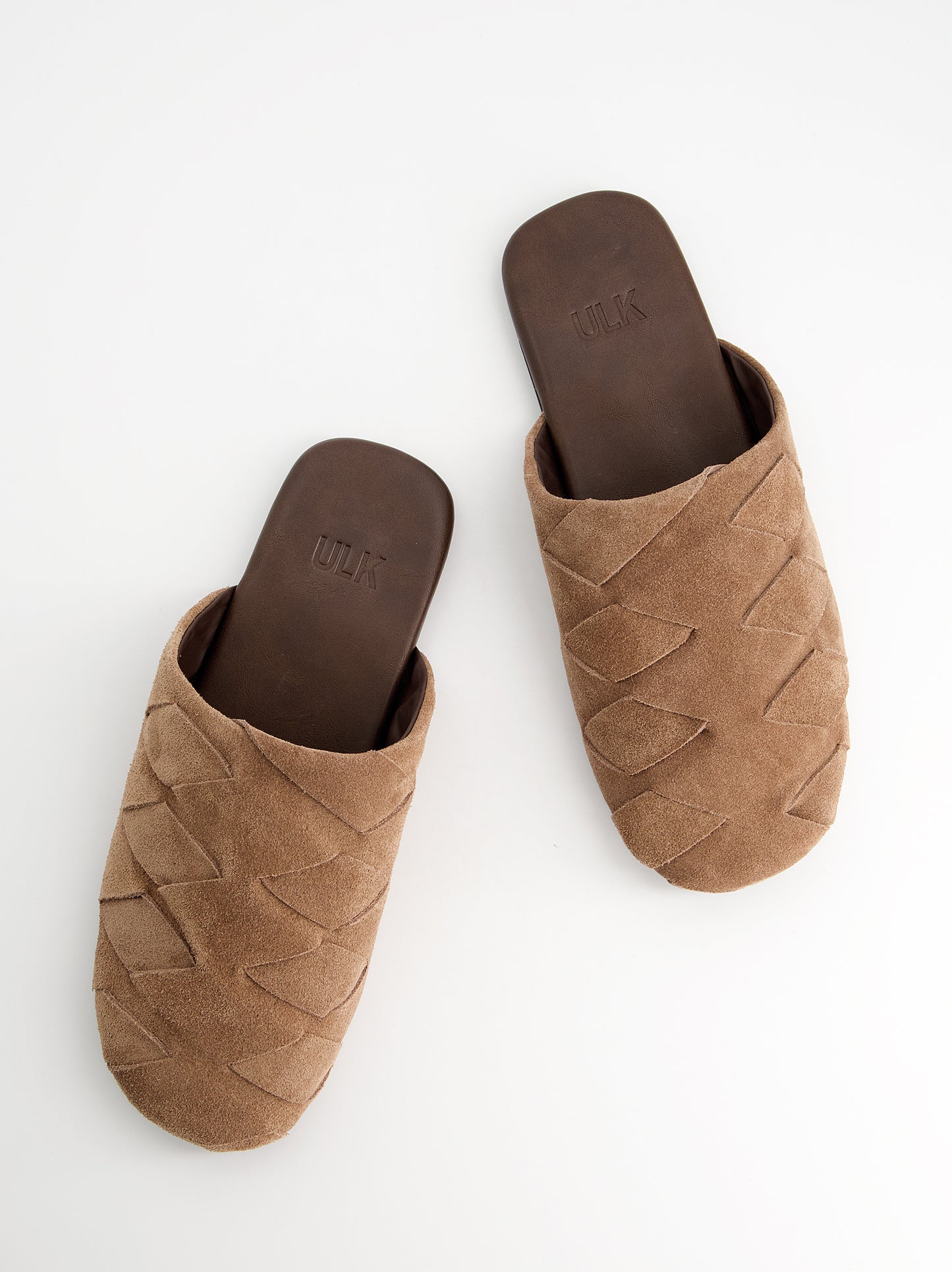 Braided suede loafers - Fade