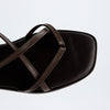 Sandalias Tiras Cruzadas Marrón - Porronet