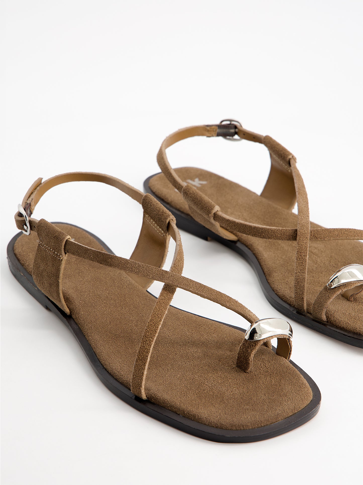 Suede strappy sandals - Ossy