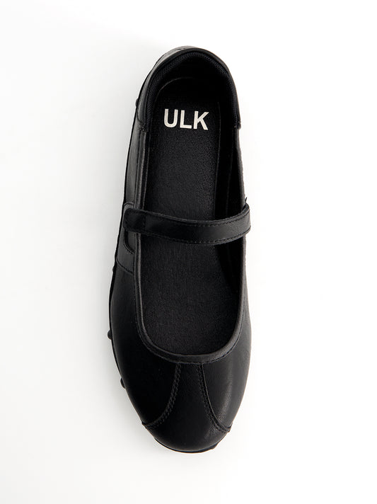 Mary Jane Sporty Leather Ballerinas - Belle