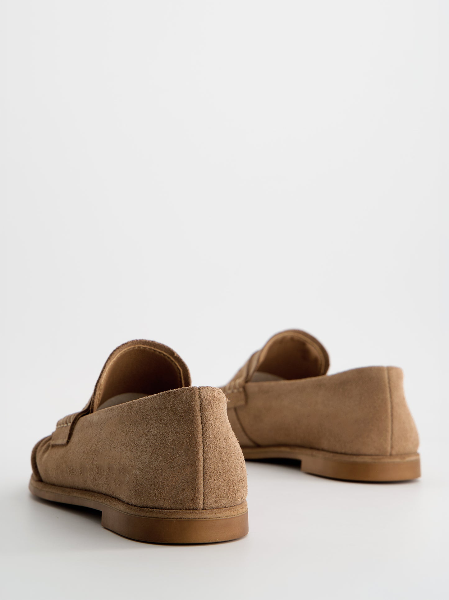 Sand-colored suede loafers - Kassai