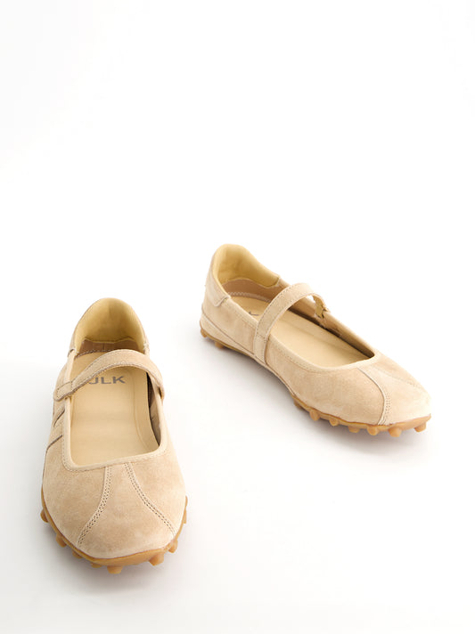 Mary Jane sports ballet flats in suede - Belle