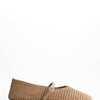 Cut-out suede Mary Jane flats - Linke