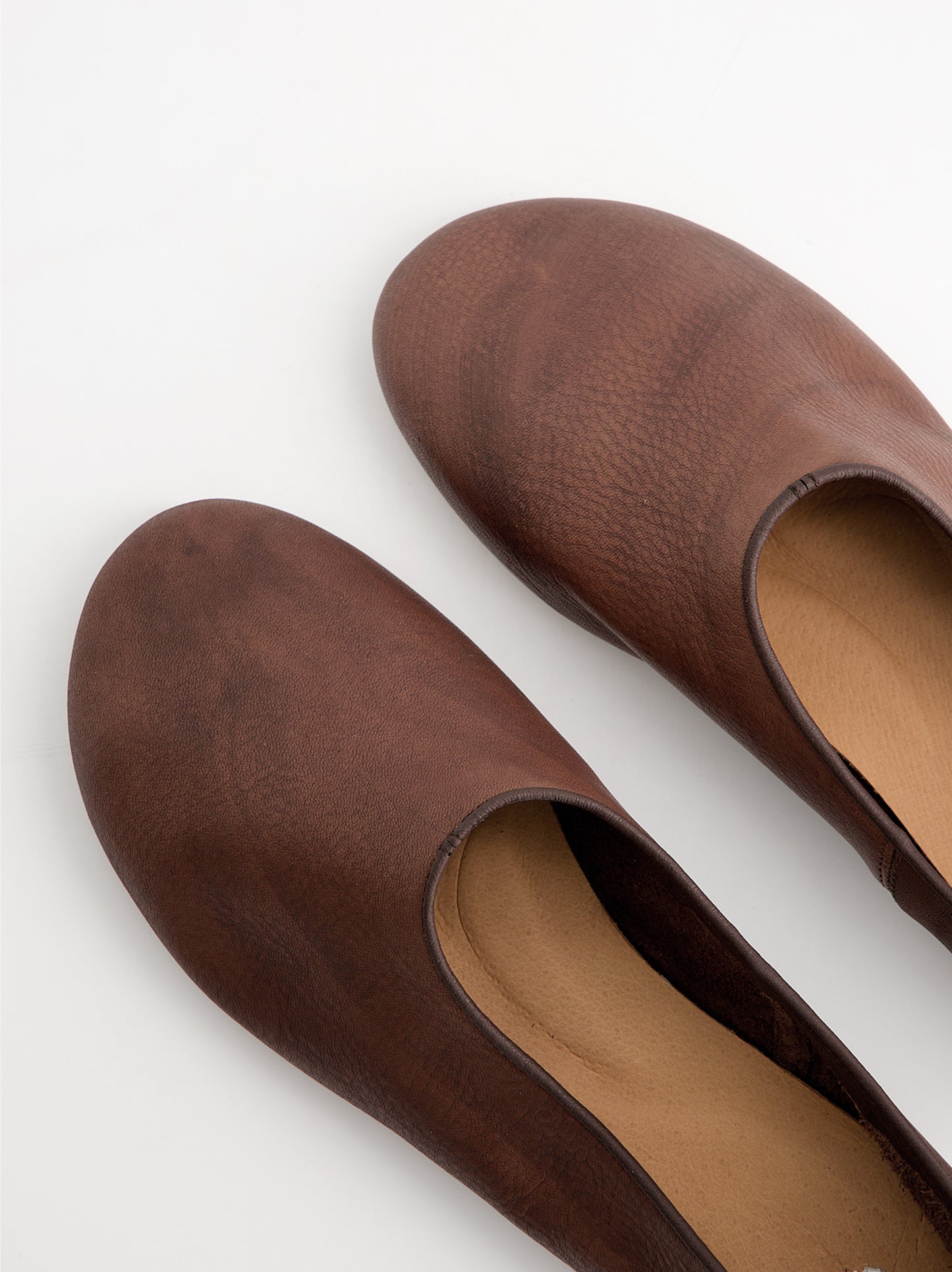 Bailarinas slipper de corte guante en piel - Luba