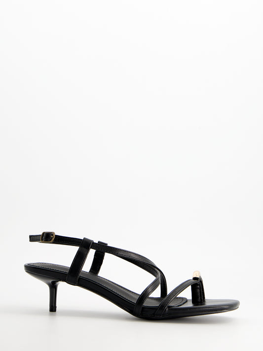 Sandalias tiras finas tacón bajo - Regee