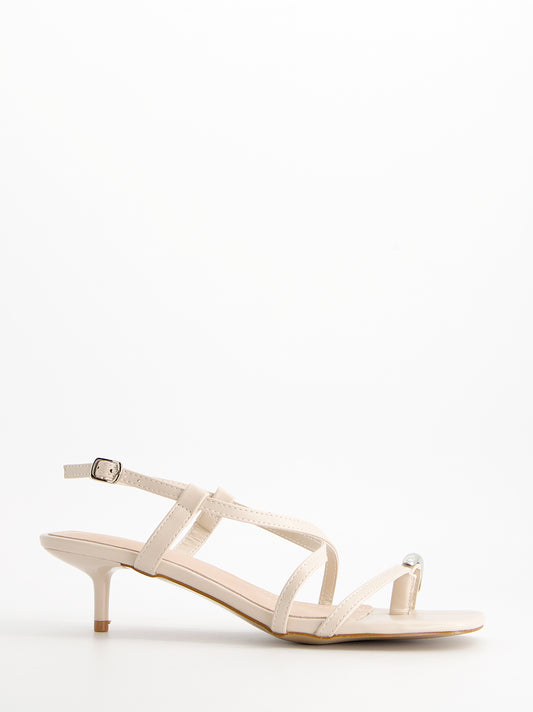 Sandalias tiras finas tacón bajo - Regee