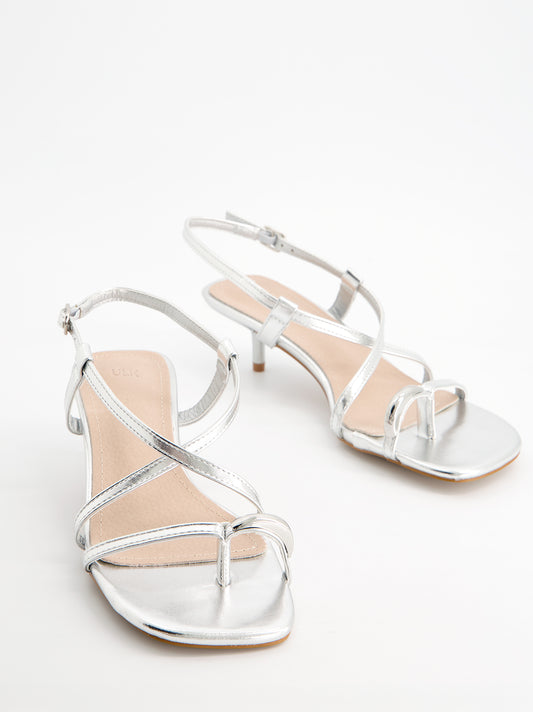 Sandalias tiras finas tacón bajo - Regee