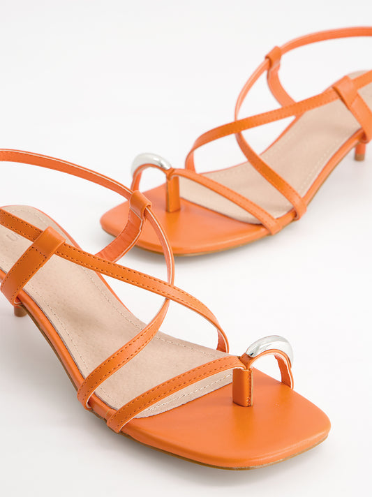 Sandalias tiras finas tacón bajo - Regee