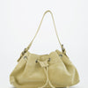 Yellow leather bucket bag - Pomelie