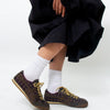 Checked sneakers with metallic charms - Onyx