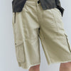 Bermuda beige cargo con bolsillos - Bruce