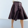 Falda midi con pliegues de vuelo - Carrie