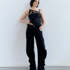 Pantalón pernera curva negro - Jones