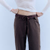 Pinstripe Bermuda shorts with side stripe - Iria