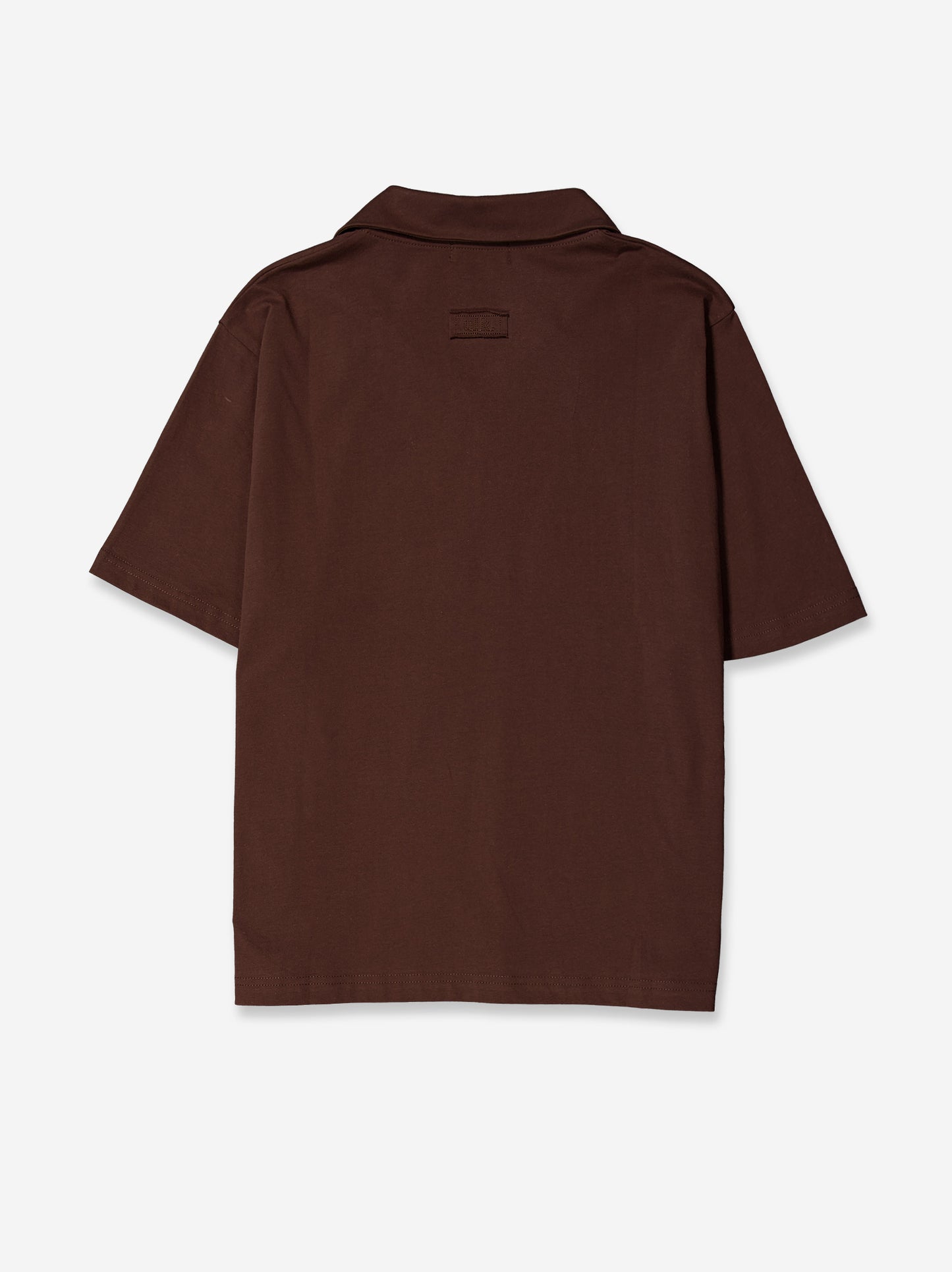 Polo marrón de manga corta detalle cuello - Inpol