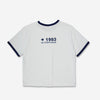 Camiseta blanca de manga corta boxy fit - Jane