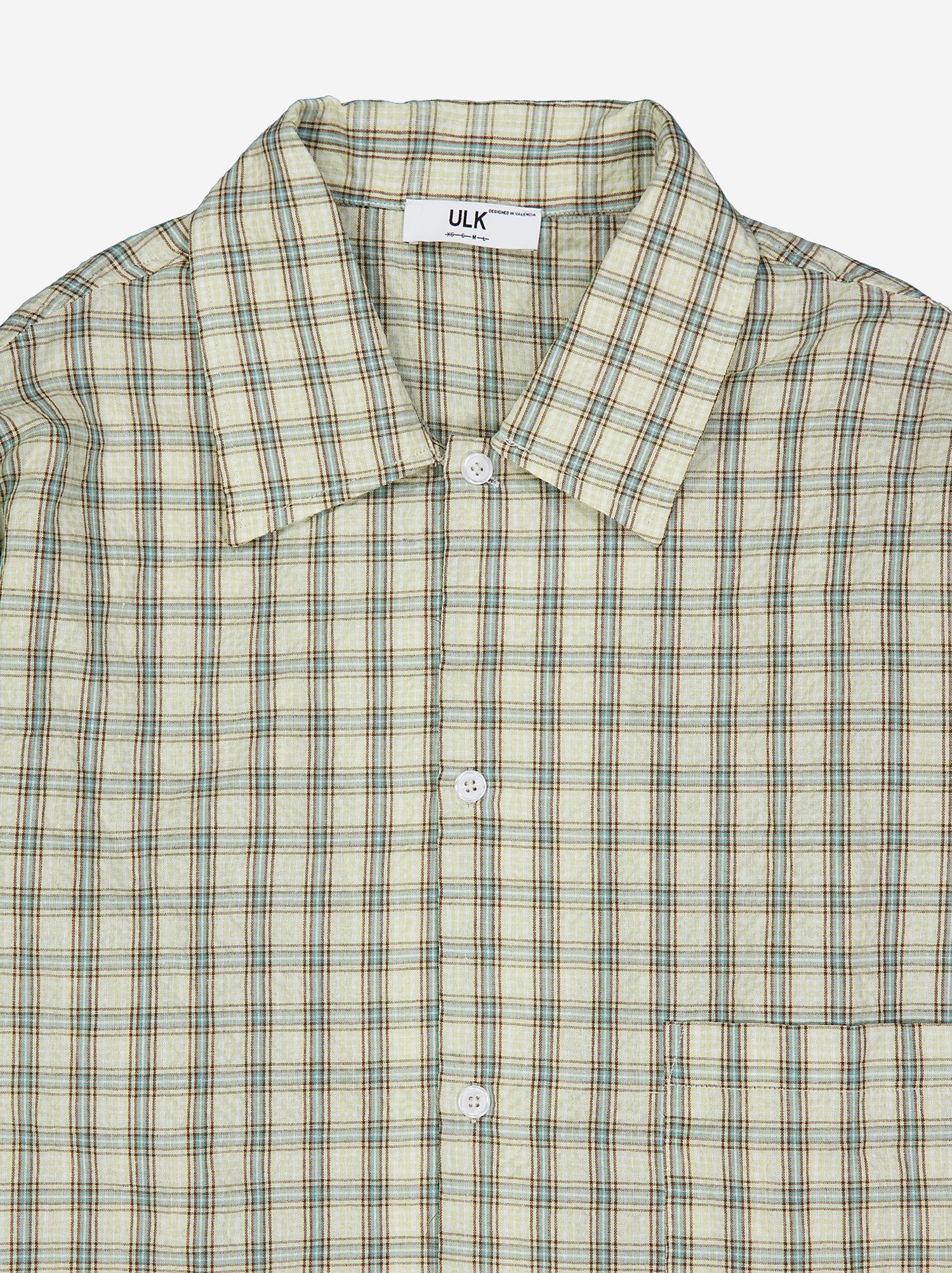 Camisa de cuadros ligera con bolsillo Axis