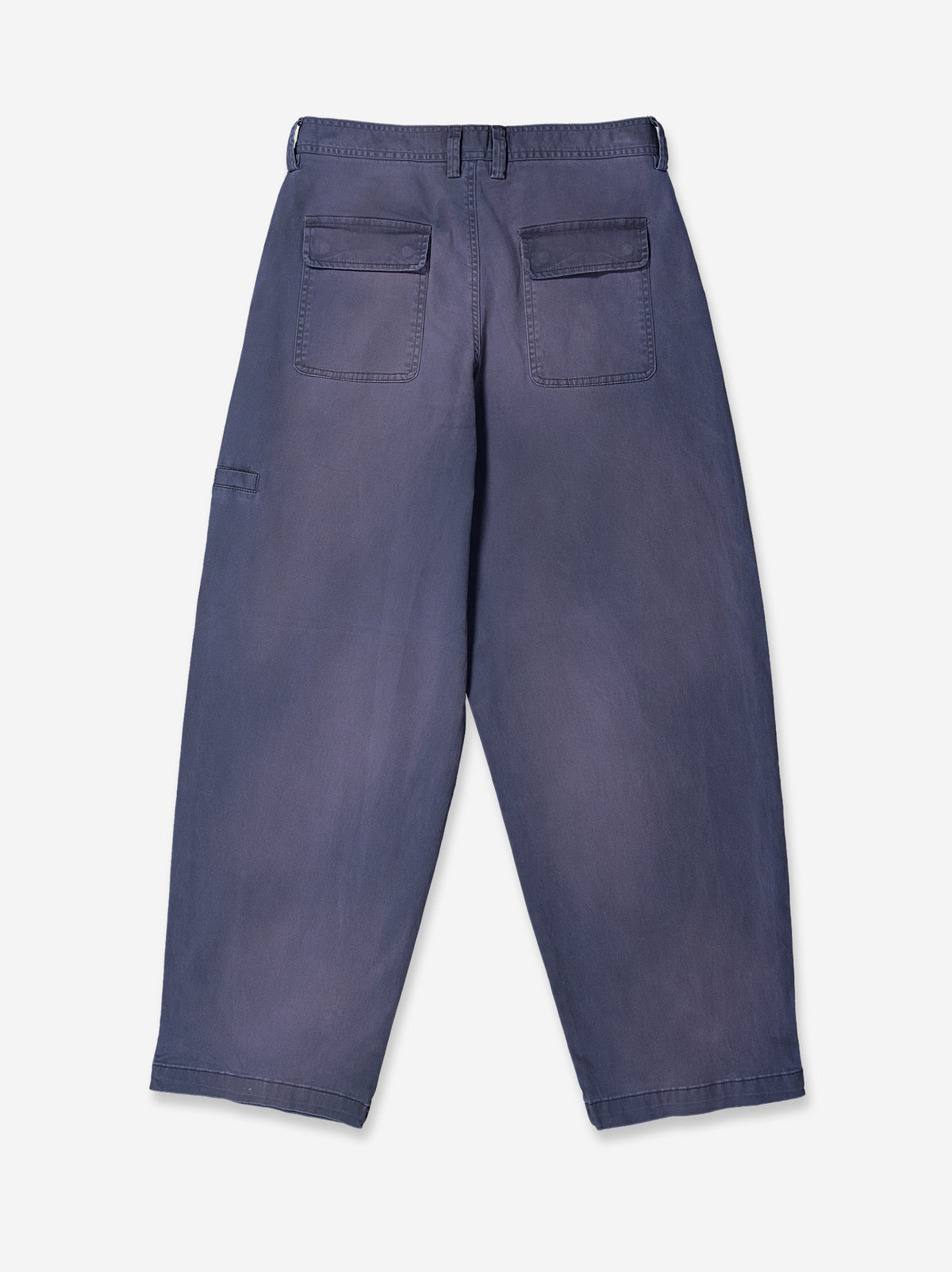 Worn blue relaxed trousers - Balloon