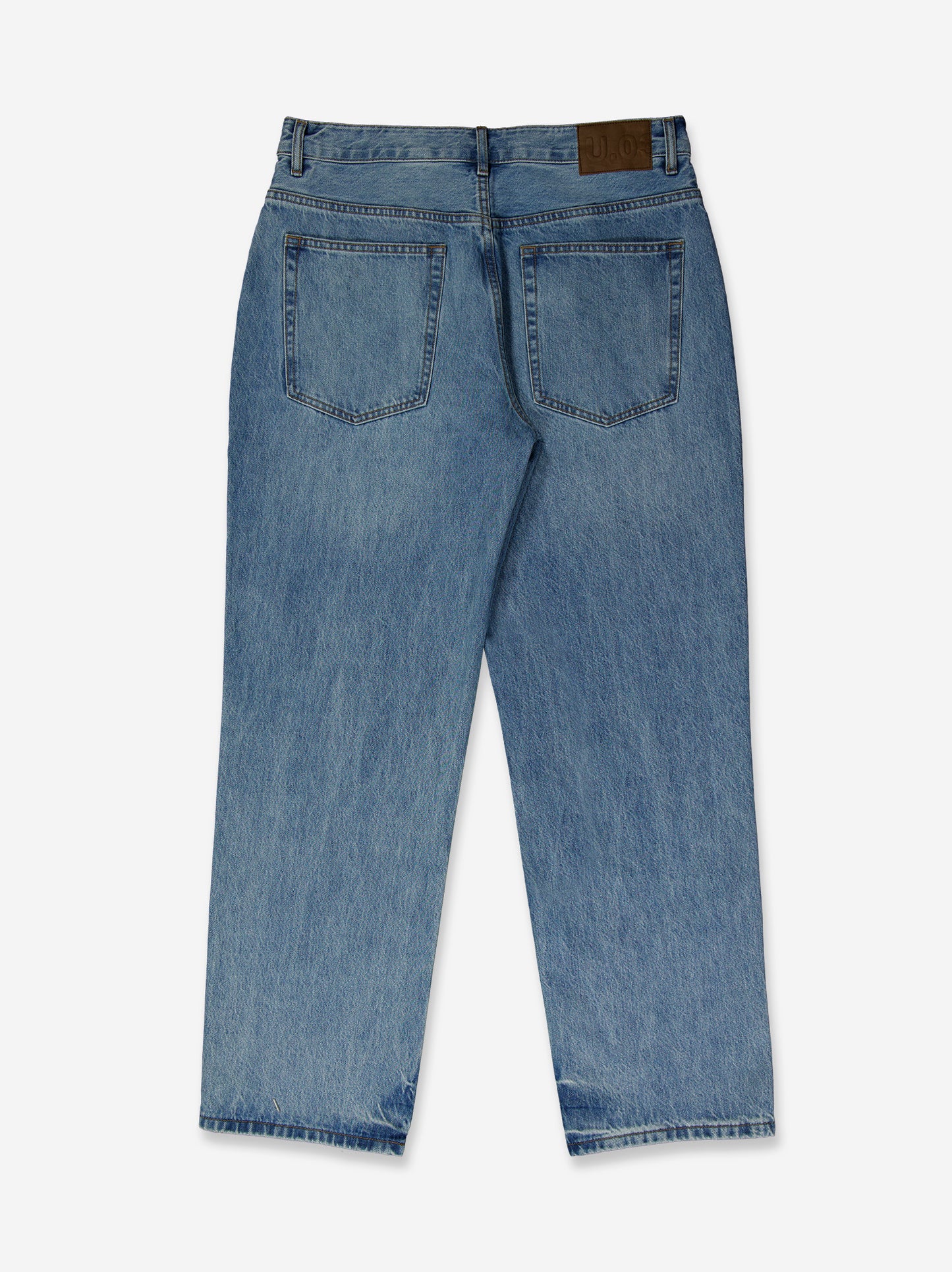 Jeans straight fit efecto lavado Thik