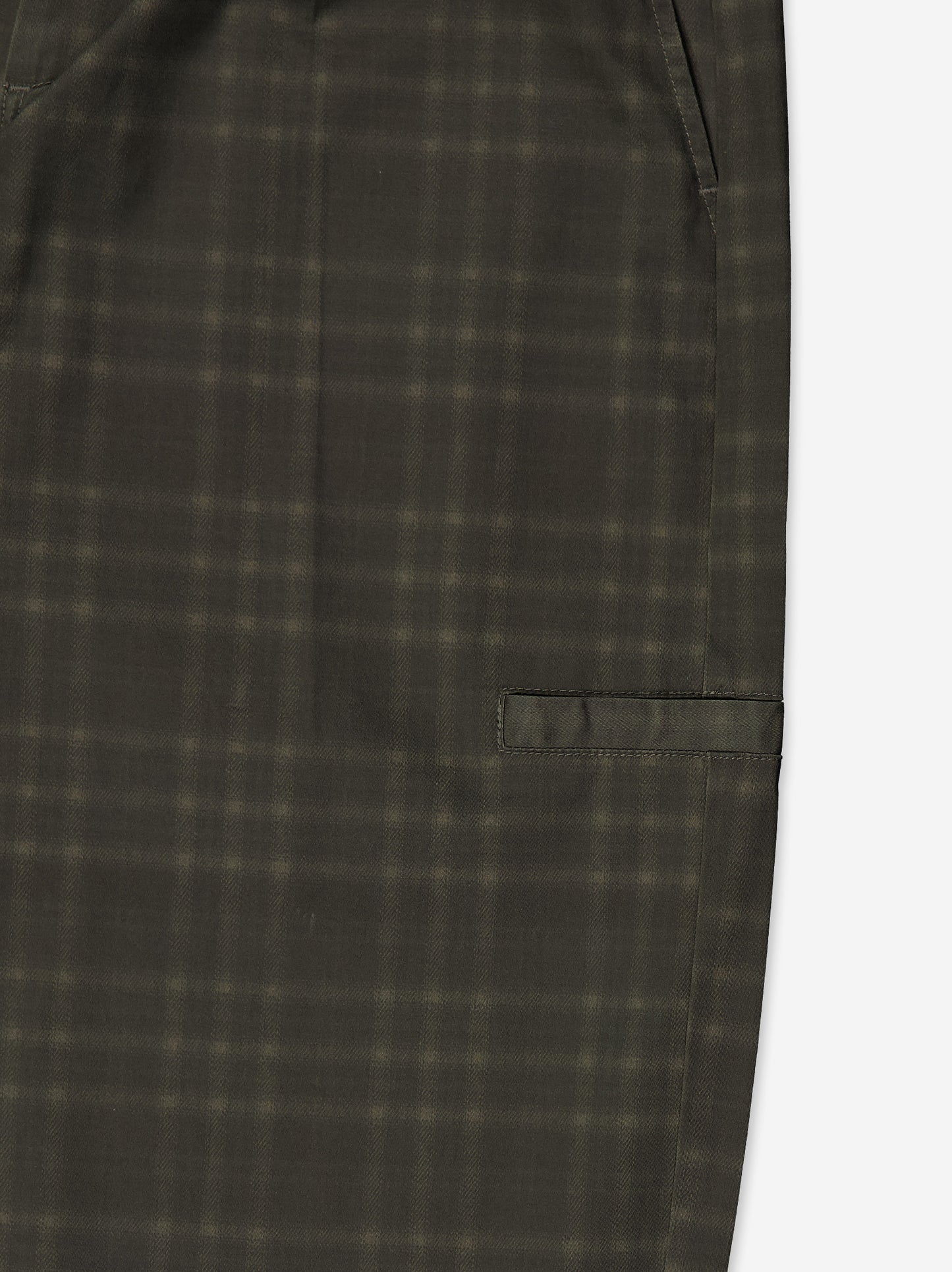 Pantalones relaxed verdes de cuadros - Balloon