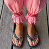 Metallic detail flip-flops - Bowie