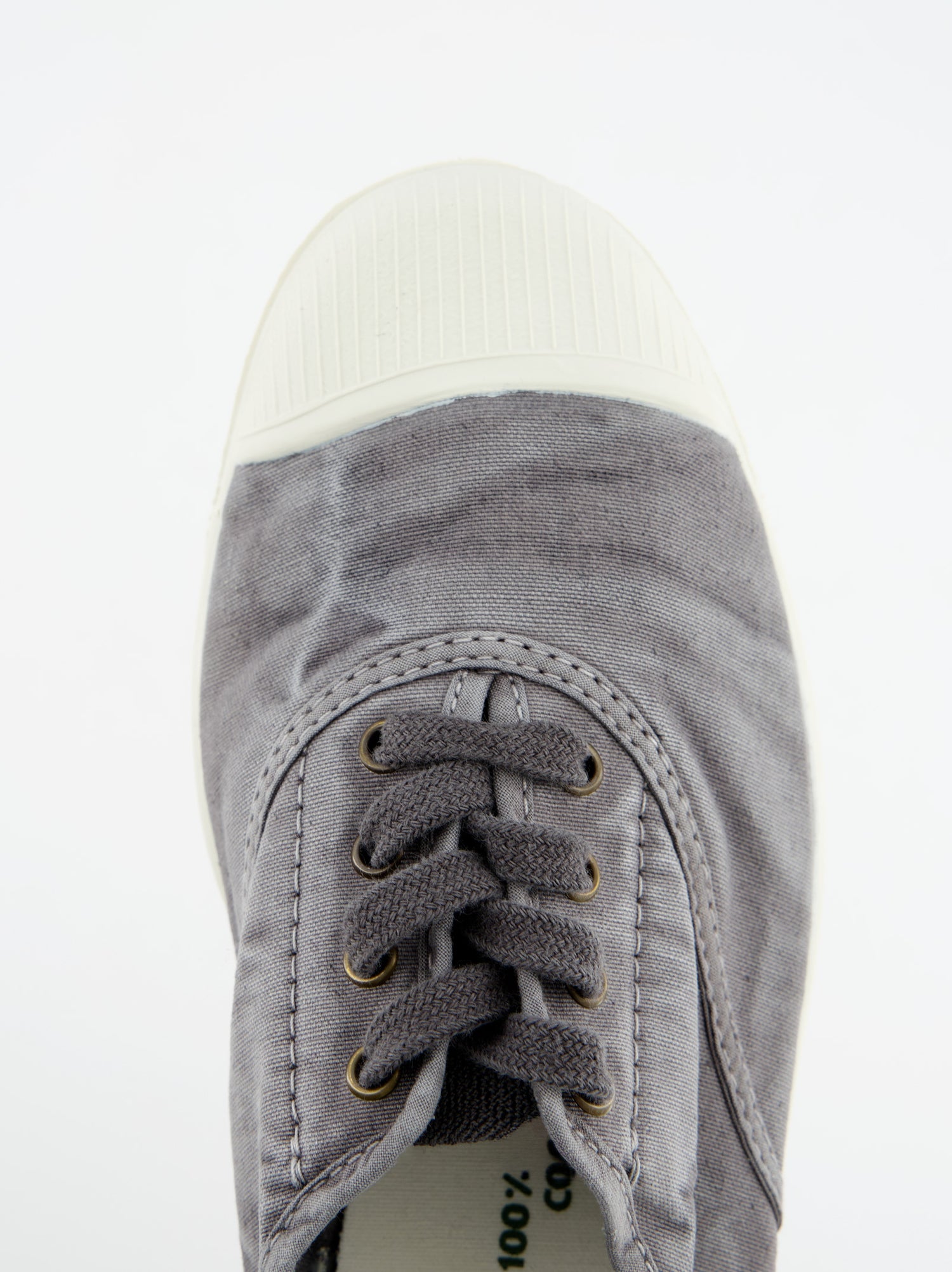 Zapatillas De Lona Gris Lavado - Natural Wold