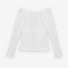 Camiseta semitransparente con cuello de barco - Tana