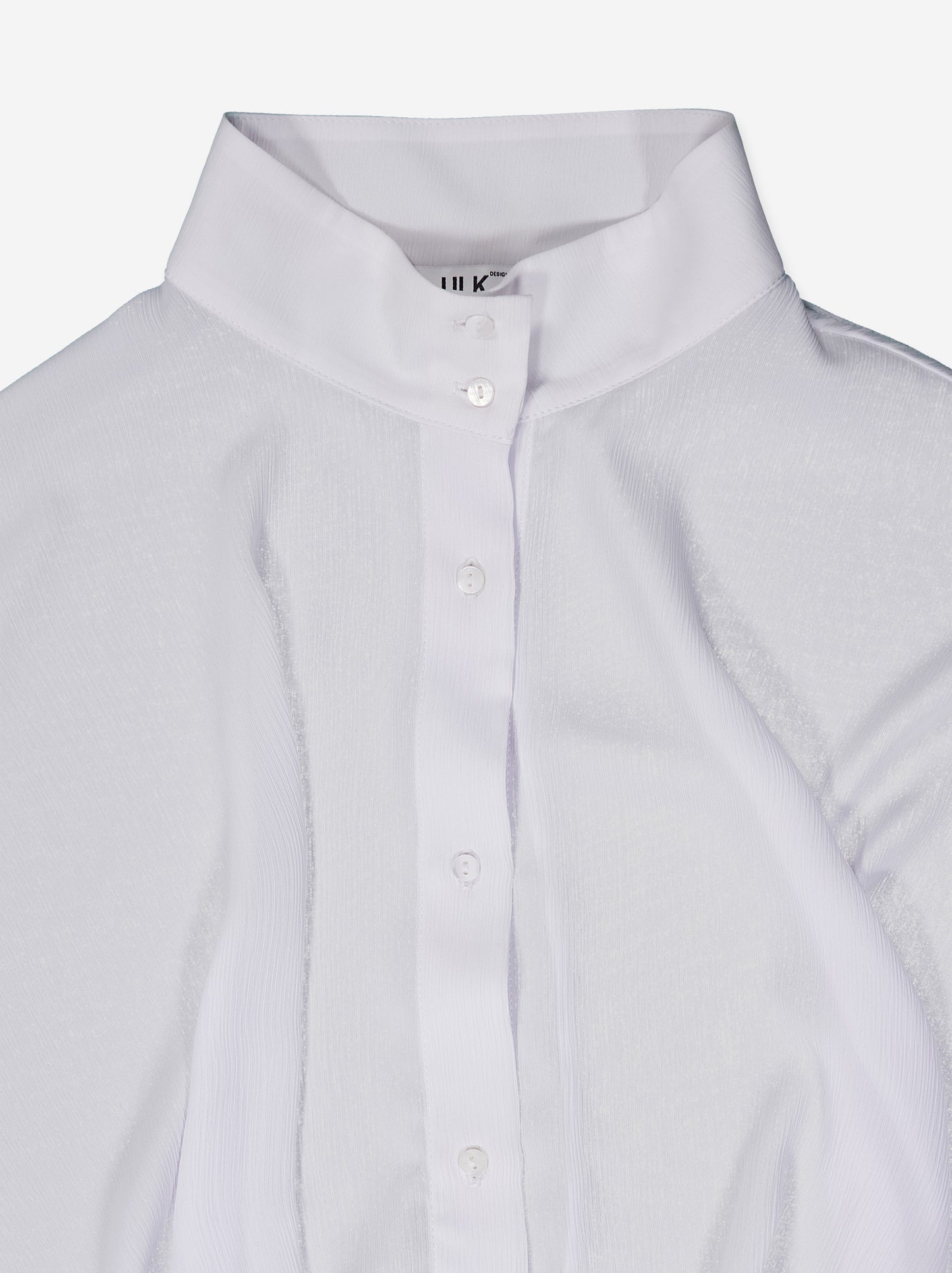 Camisa fluida blanca con bajo ajustable - Kaika