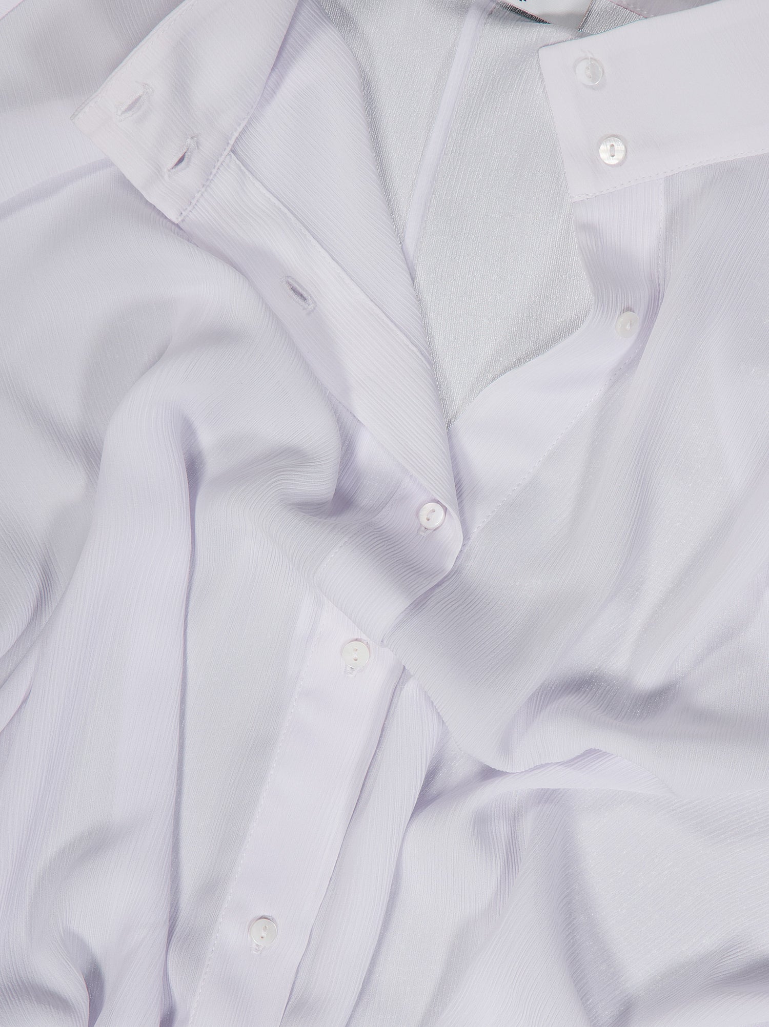 Camisa fluida blanca con bajo ajustable - Kaika