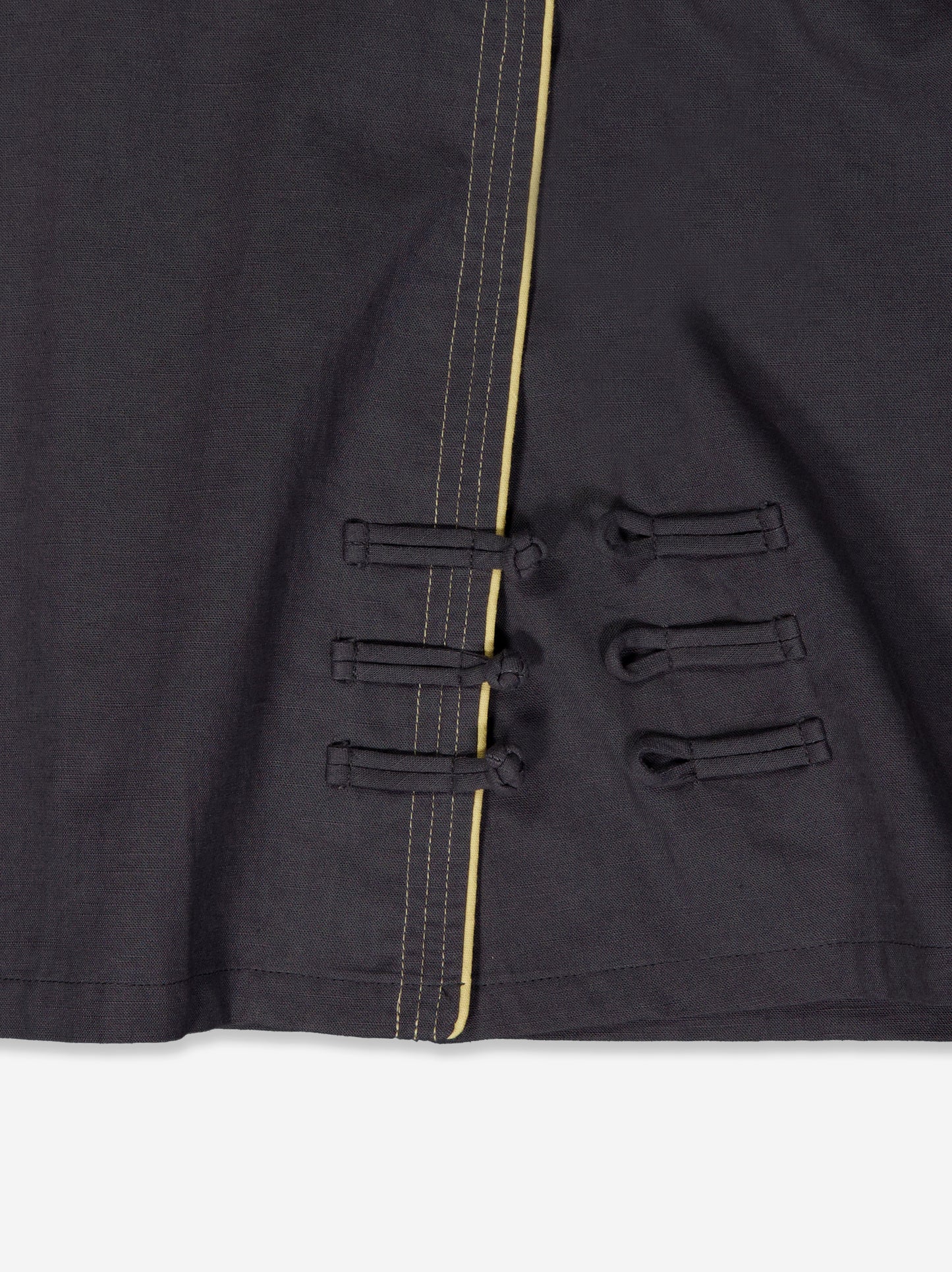 Chaqueta de lino asimétrica estilo oriental - Lupe