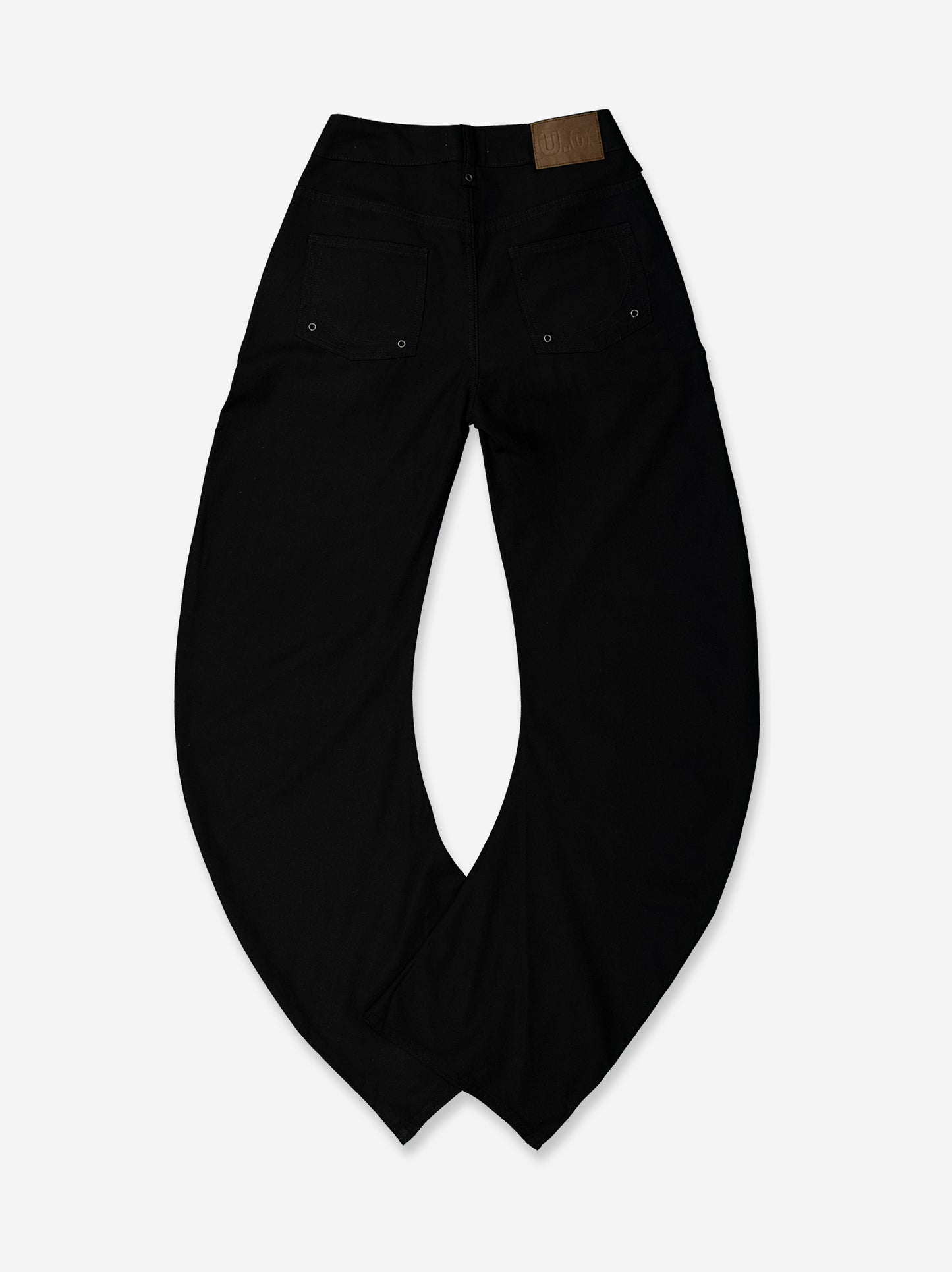 Pantalón pernera curva negro - Jones