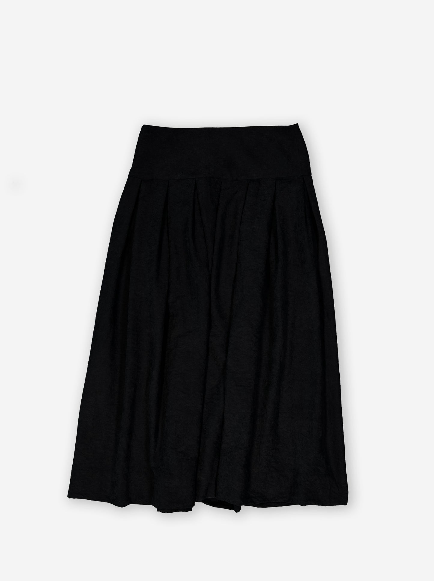 Falda negra de tablas con agarre lateral - Astra