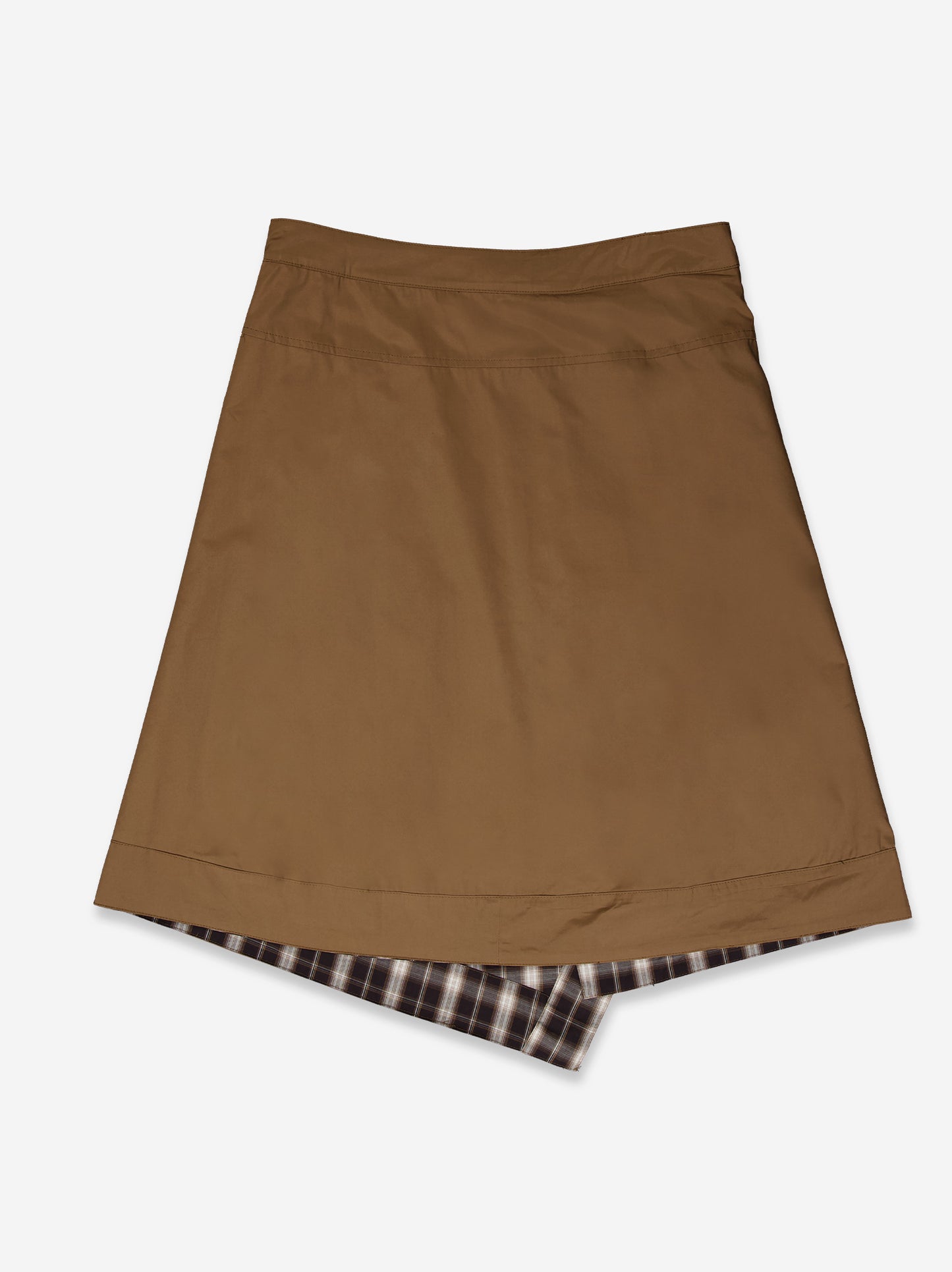 Asymmetrical reversible midi skirt - Elan