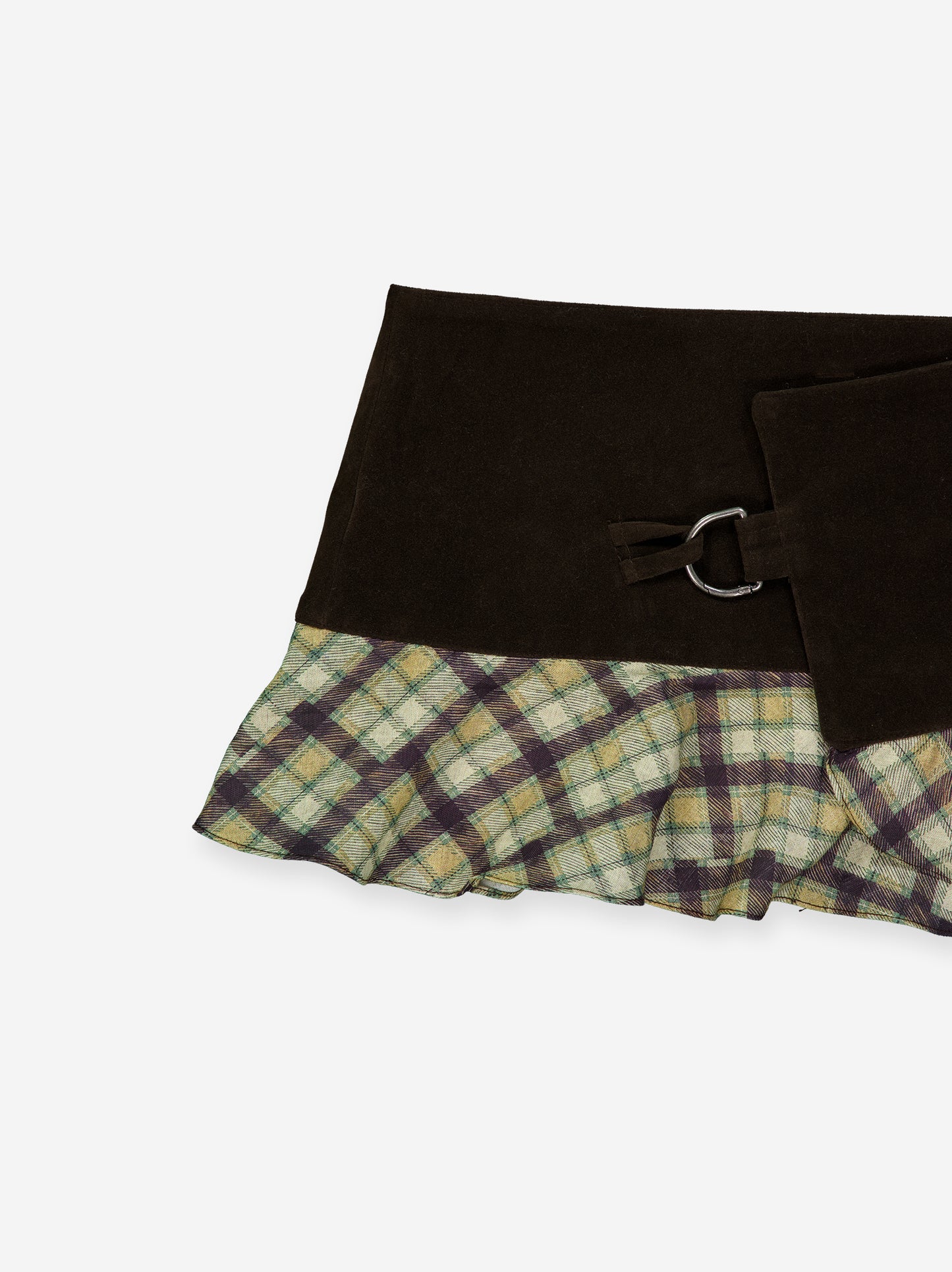 Falda mini cruzada con volantes - Liano