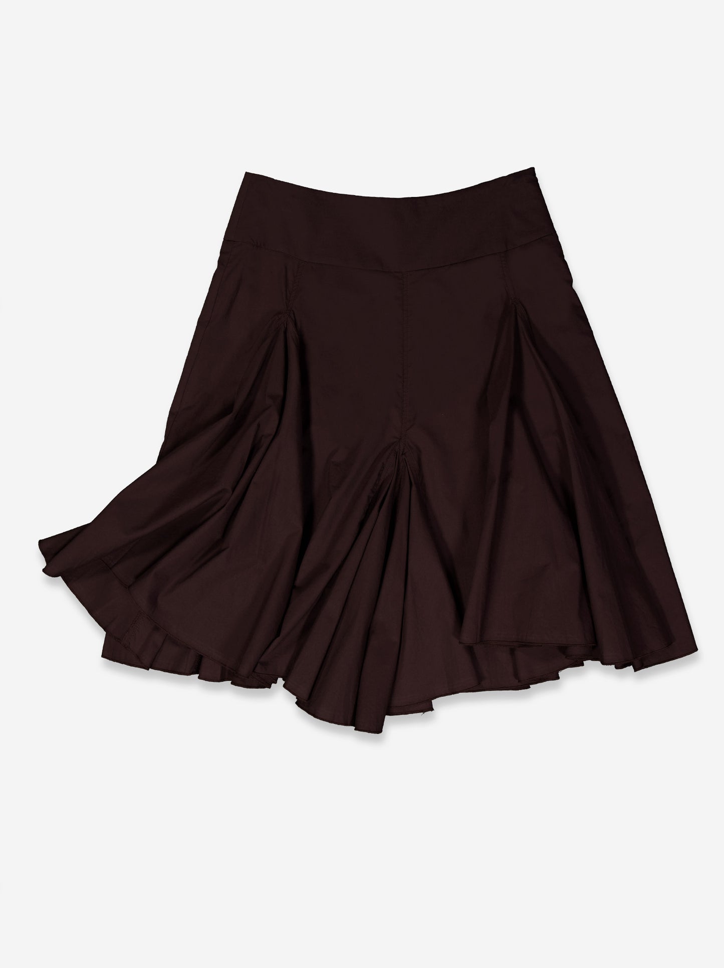 Falda midi con pliegues de vuelo - Carrie