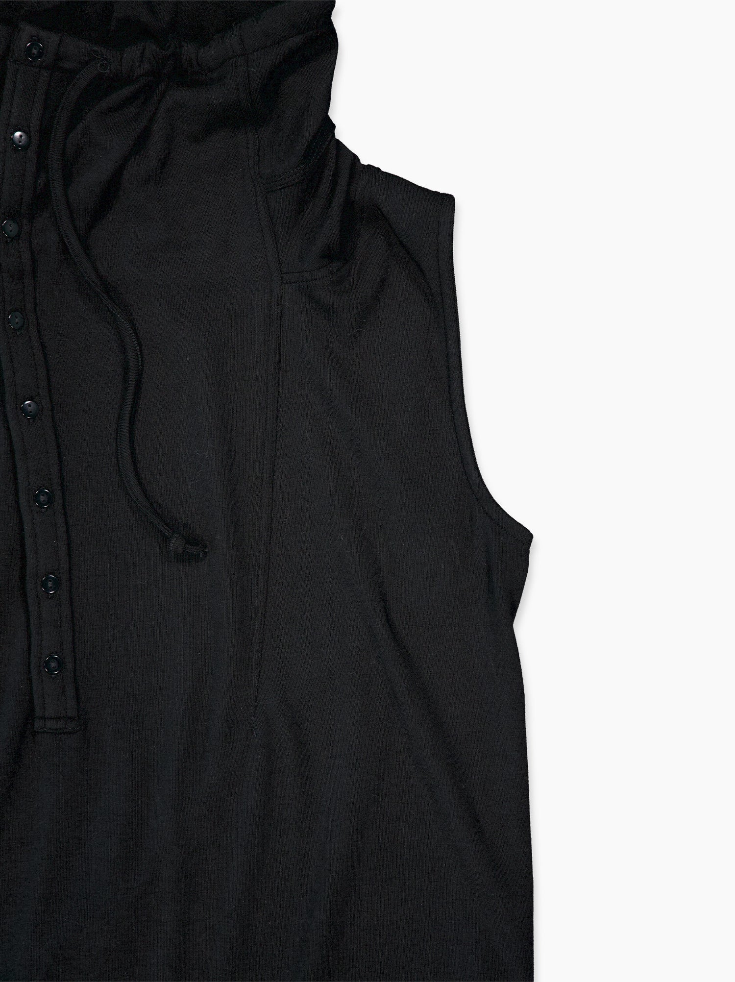 Top con cuello asimétrico y capucha - Dos