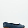Bailarina Tabi de Piel Azul Oscuro - Karva