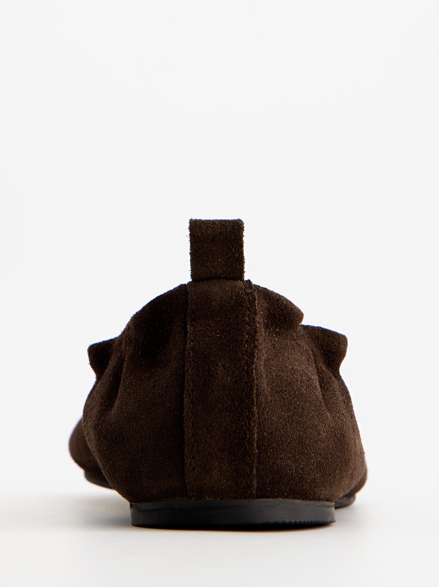 Ruched suede ballerinas - ULK Catty